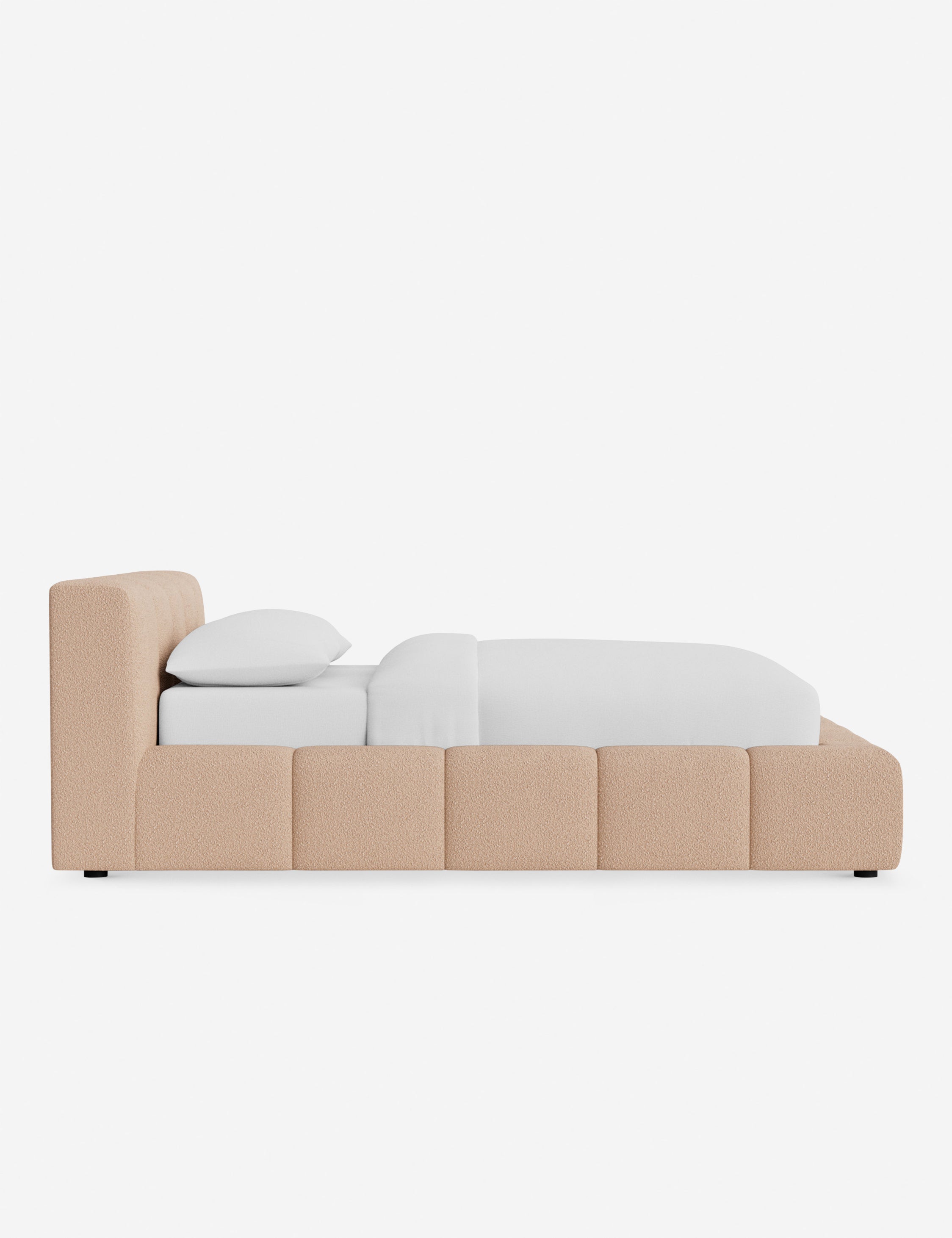 Cambry Platform Bed Frame - Modern Minimalist Wooden Bed with Headboard - Perfect for Bedroom, Guest Room & Small Spaces
