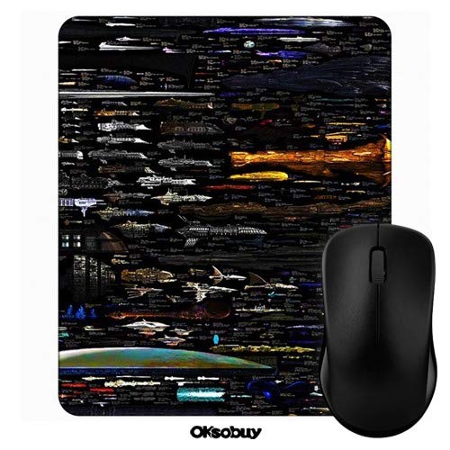 Future Interplanetary Arsenal Universe Gaming Mouse Pad - Custom Design European City Landscape with Non-Slip Rubber Backing | Perfect for PC, Laptop & Office Work