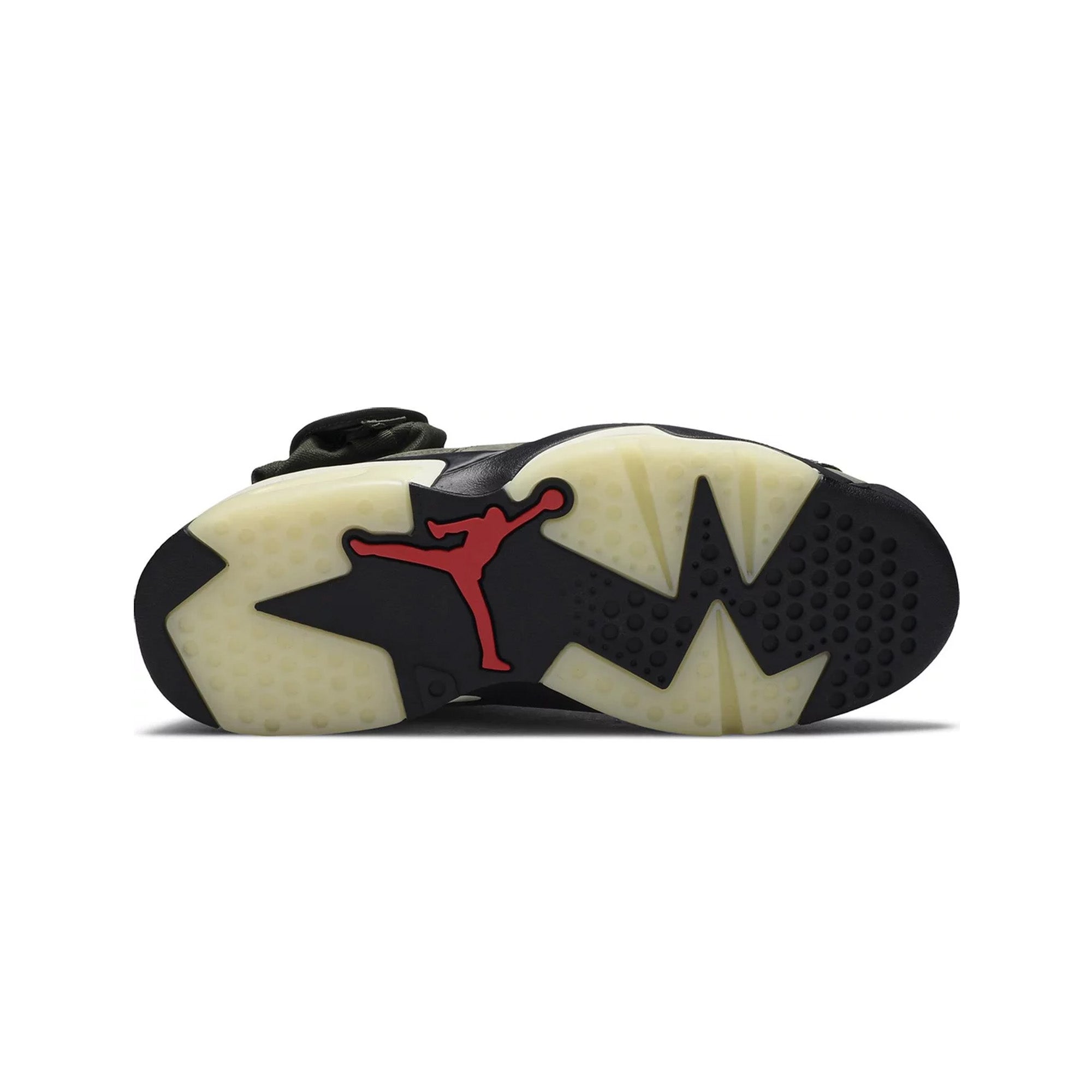 Air Jordan 6 x Travis Scott 'Olive' Sneakers (2019) - Retro Basketball Shoes for Men, Limited Edition Streetwear Fashion - Perfect for Sneaker Collectors & Urban Style Lovers