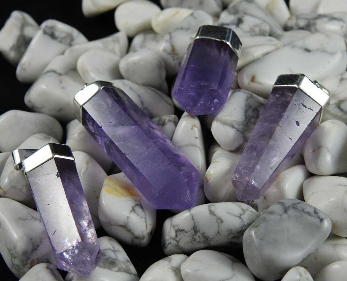 Amethyst Point Pendant Necklace - Natural Crystal Healing Jewelry for Women | Spiritual Gift, Meditation & Energy Balancing Accessory