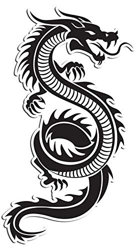 Chinese Dragon Sticker - Waterproof Vinyl Decals for Water Bottles, Laptops, Tumblr - Animal Stickers for DIY Crafts, Scrapbooking & Home Decor