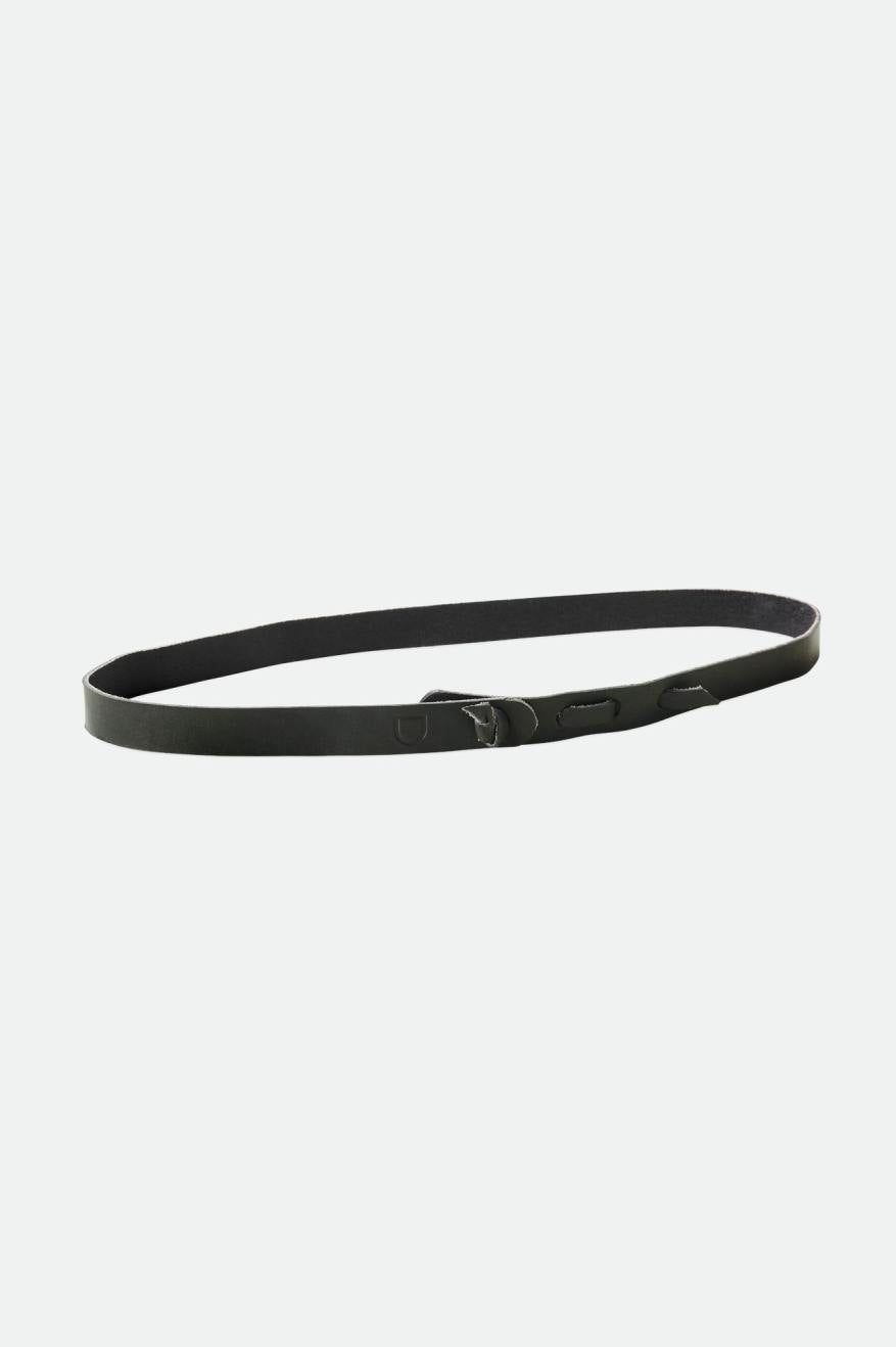 Brixton x Artifact Adjustable Leather Hat Band - Black | Stylish & Durable Hat Accessory for Cowboy Hats, Fedoras & Outdoor Adventures