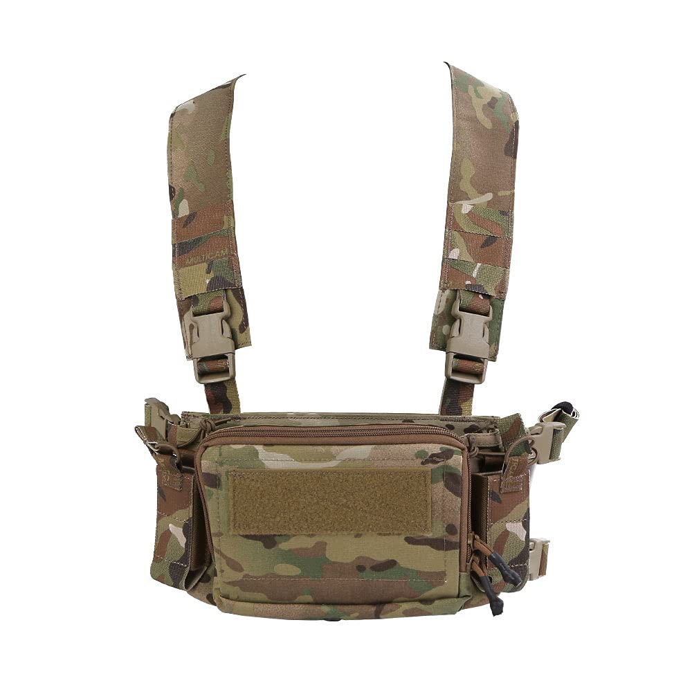 EmersonGear D3CR Micro Chest Vest - Compact Tactical Vest for Men & Women | Compatible with Chest Straps, Tactical Backpacks & Vests | Perfect for Airsoft, Hunting & Outdoor Adventures