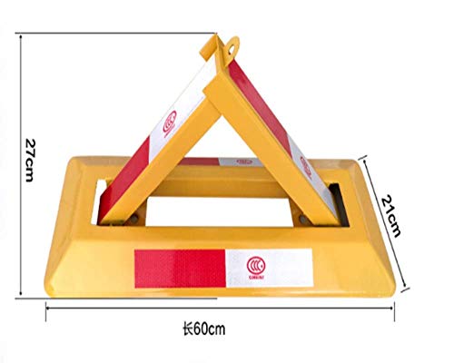 Heavy Duty Triangular Parking Lock - Metal Parking Barrier & Immobilizer for Secure Parking Lanes, Driveways & Garages - Anti-Theft Speed Bump Solution for Cars & Vehicles
