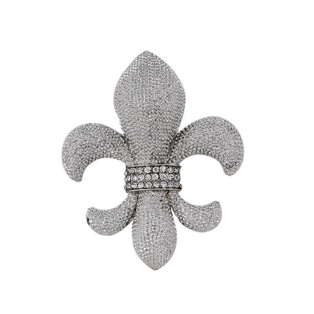 Elegant Rhinestone Poppy Flower Brooch Pin for Women - Vintage Floral Lapel Badge for Jackets, Blazers, Dresses & Hats - Perfect for Weddings, Parties & Special Occasions