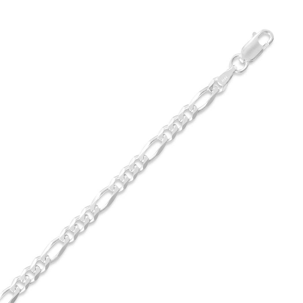 925 Sterling Silver 30 Inch Figaro Chain Necklace for Women - 3.5mm Wide with Lobster Clasp - Elegant Jewelry Gift for Birthday, Anniversary & Special Occasions