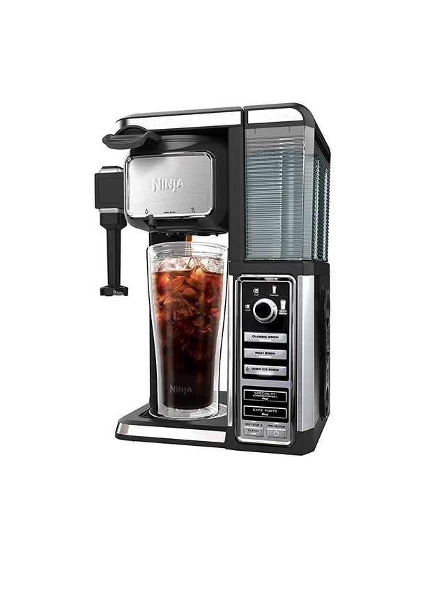 Ninja CF112 Single Serve Coffee Maker with Built-In Milk Frother - Perfect for Home, Office & Small Spaces - Brews Delicious Coffee, Lattes & Cappuccinos