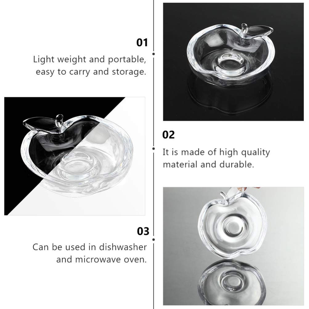 6-Piece Glass Seasoning Dishes Set - Small Dipping Bowls, Appetizer Plates, Ketchup Saucers & Mini Dessert Dishes - Perfect for Condiments, Snacks, Sushi Soy Sauce, and Party Serving