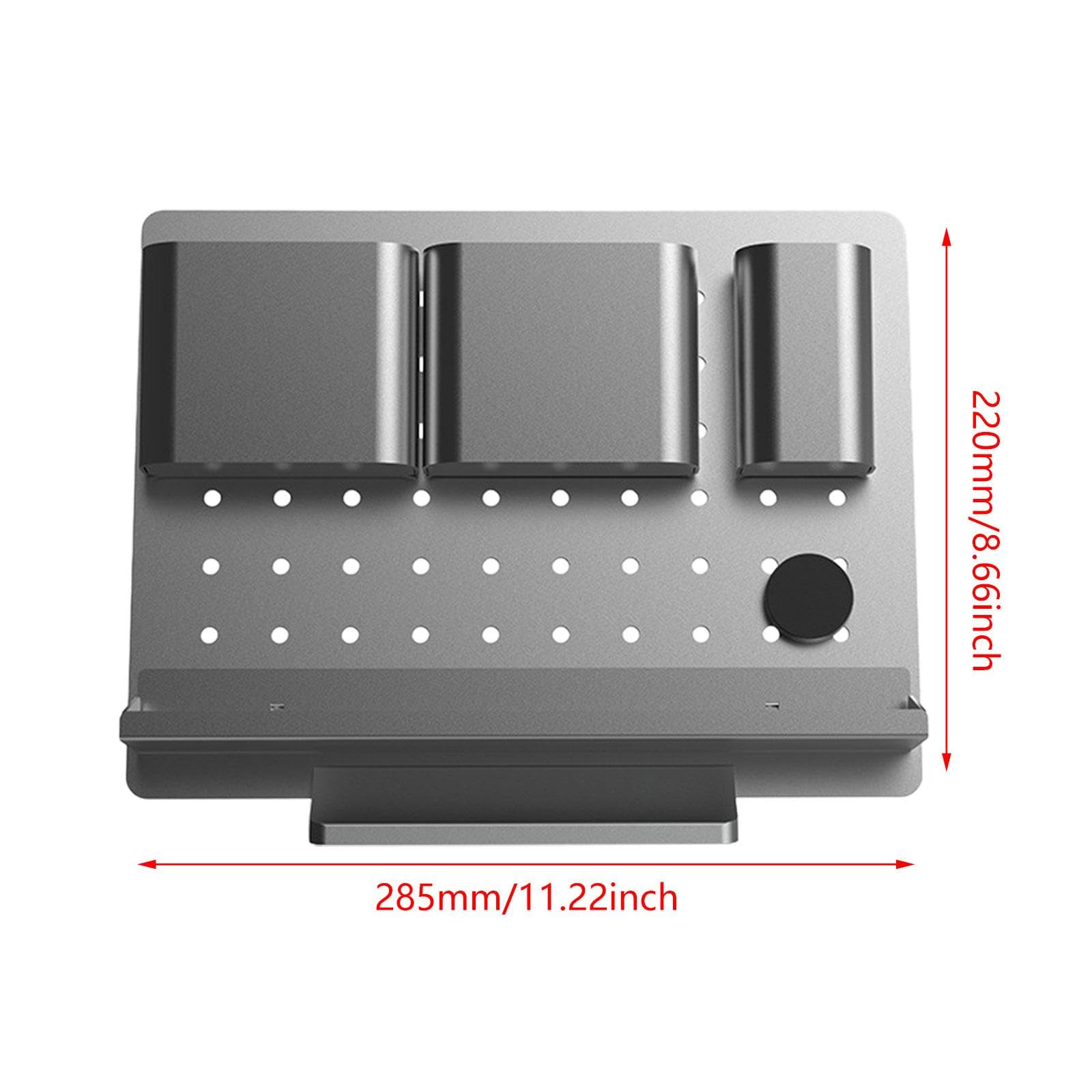 Leefasy Metal Desk Organizer - Stationery Storage Box with 5 Compartments, Office & School Supplies Organizer for Vanity, Countertop, Classroom, Home & Office Use (Perfect for Pens, Pencils, Scissors & More)
