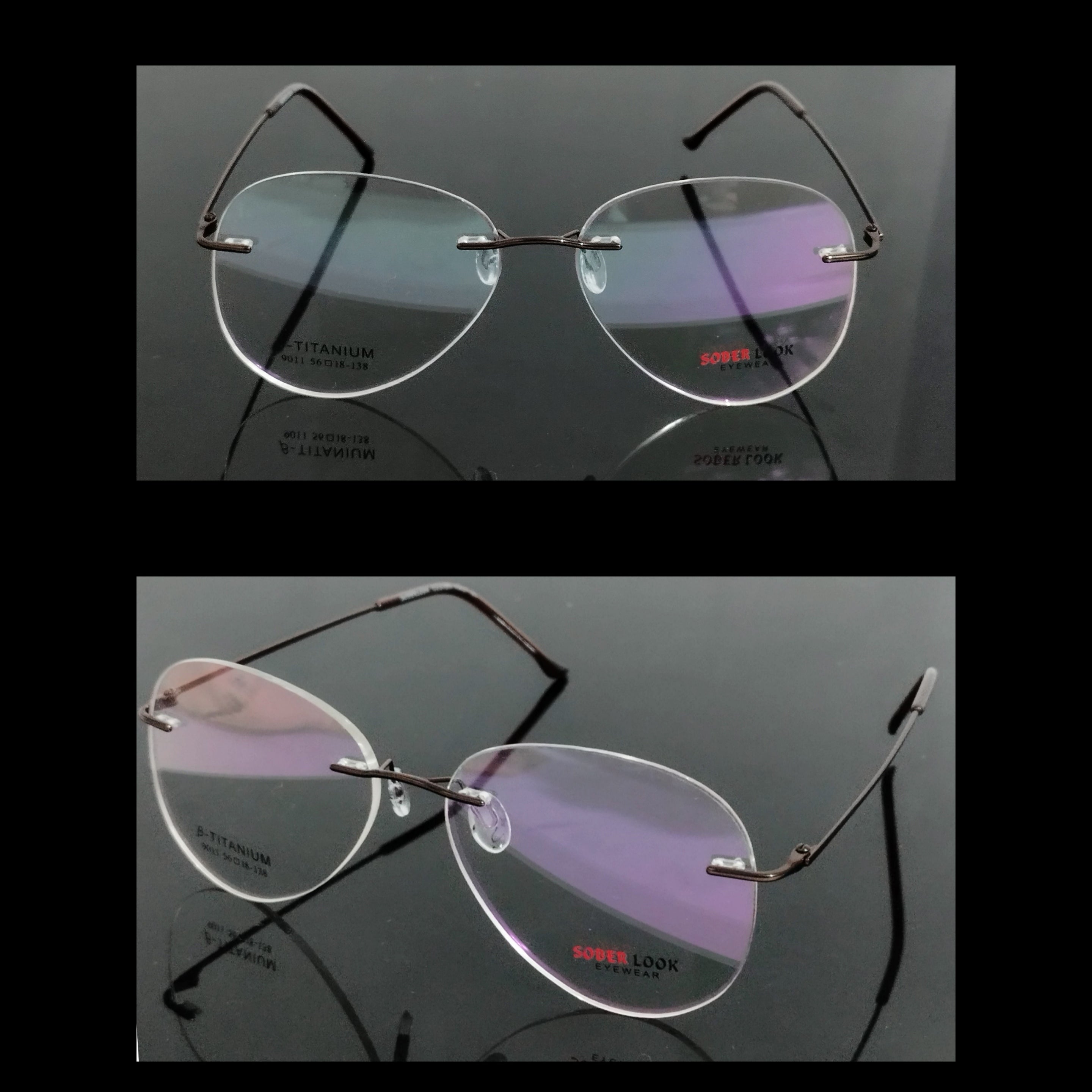 Stylish Rimless Aviator Glasses - Ultra Lightweight Frameless Eyewear for Men & Women | Perfect for Driving, Reading & Fashion Accessories