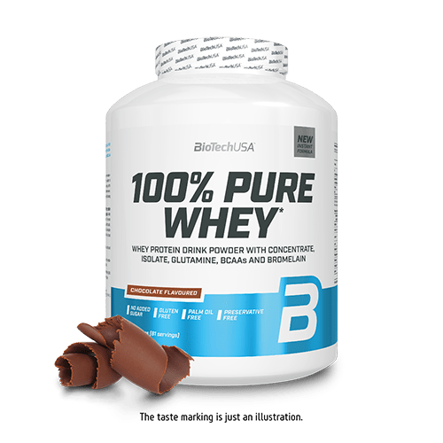 BioTechUSA 100% Pure Whey Protein Powder - 5lb (2.27kg) Vanilla Flavor for Muscle Recovery & Growth - Post-Workout Shake for Gym & Fitness Enthusiasts