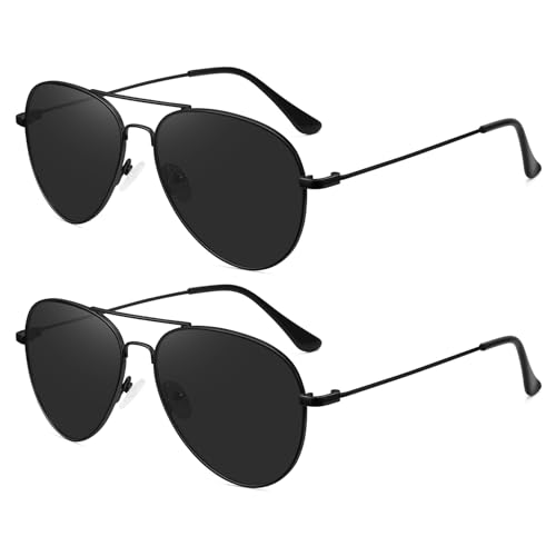 2 Pack: Black Frame Black Lens+black Frame Black Lens