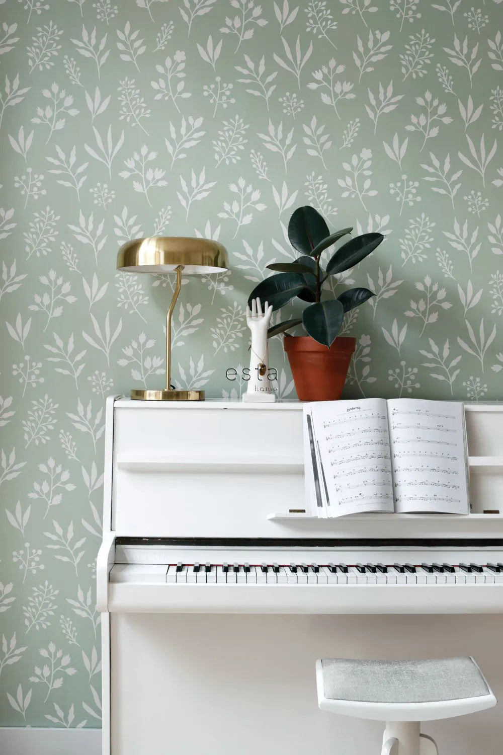 Scandi Cool Greenery - Modern Scandinavian Style Artificial Plants for Home & Office Decor - Perfect for Living Room, Bedroom, and Workspace