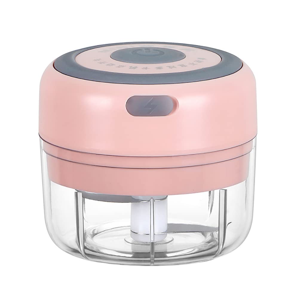 JJINPIXIU Mini Garlic Chopper - 100ML Kitchen Food Processor for Garlic, Onions, Vegetables & Spices - Easy Clean Handheld Chopper, Masher, Crusher & Grinder - Perfect for Meal Prep, Cooking & Garnishing