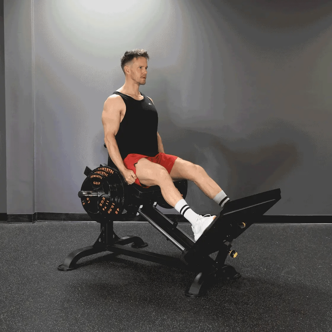 Powertec Compact Leg Sled P CLS23 - Professional Home Gym Leg Workout Equipment for Strength Training & Muscle Building | Perfect for Home Fitness, Bodybuilding & Weightlifting