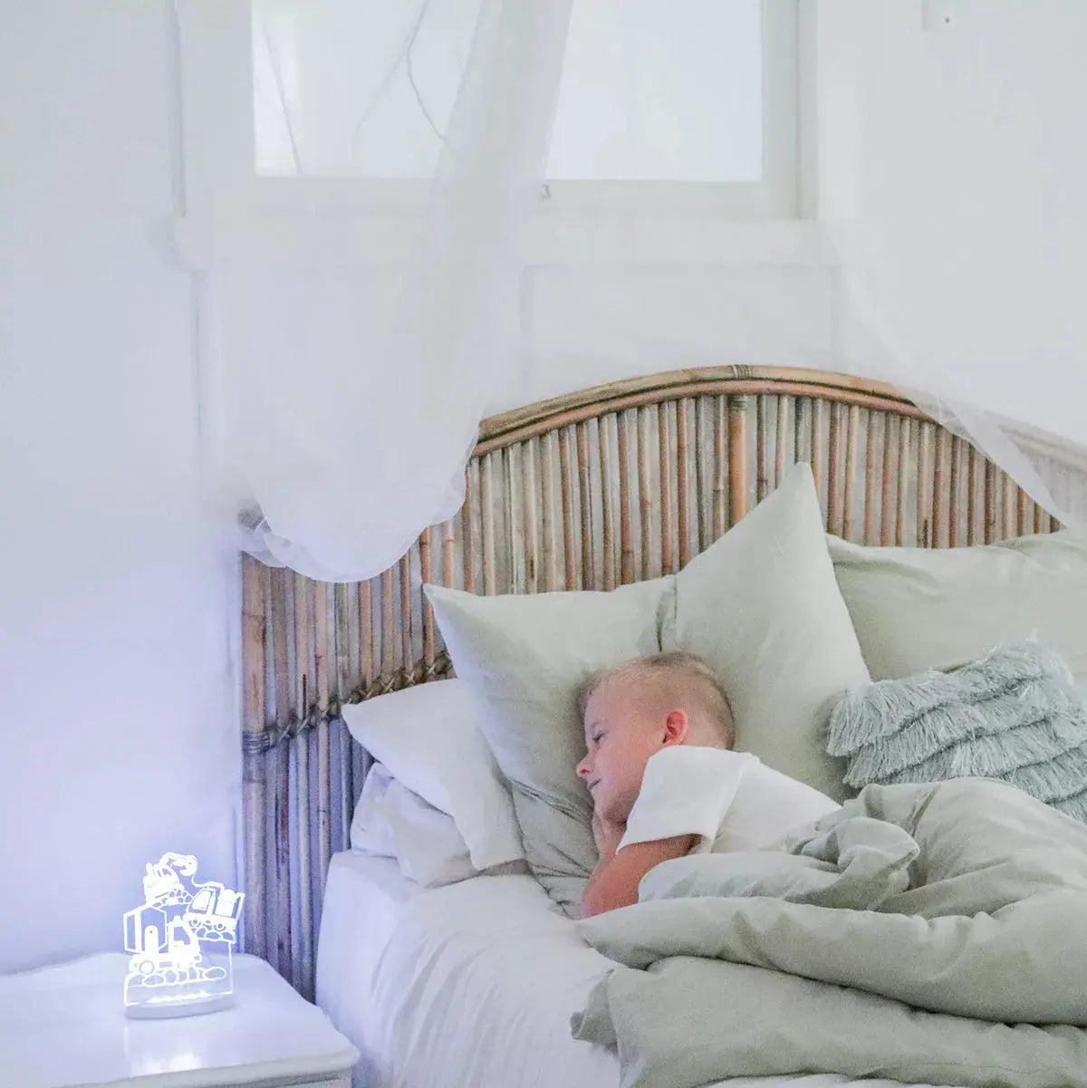 Duski Night Light for Kids - Soft Glow LED Construction Theme Nightlight for Bedrooms, Nursery & Kids Room - Perfect for Bedtime, Nighttime Fears & Comfort