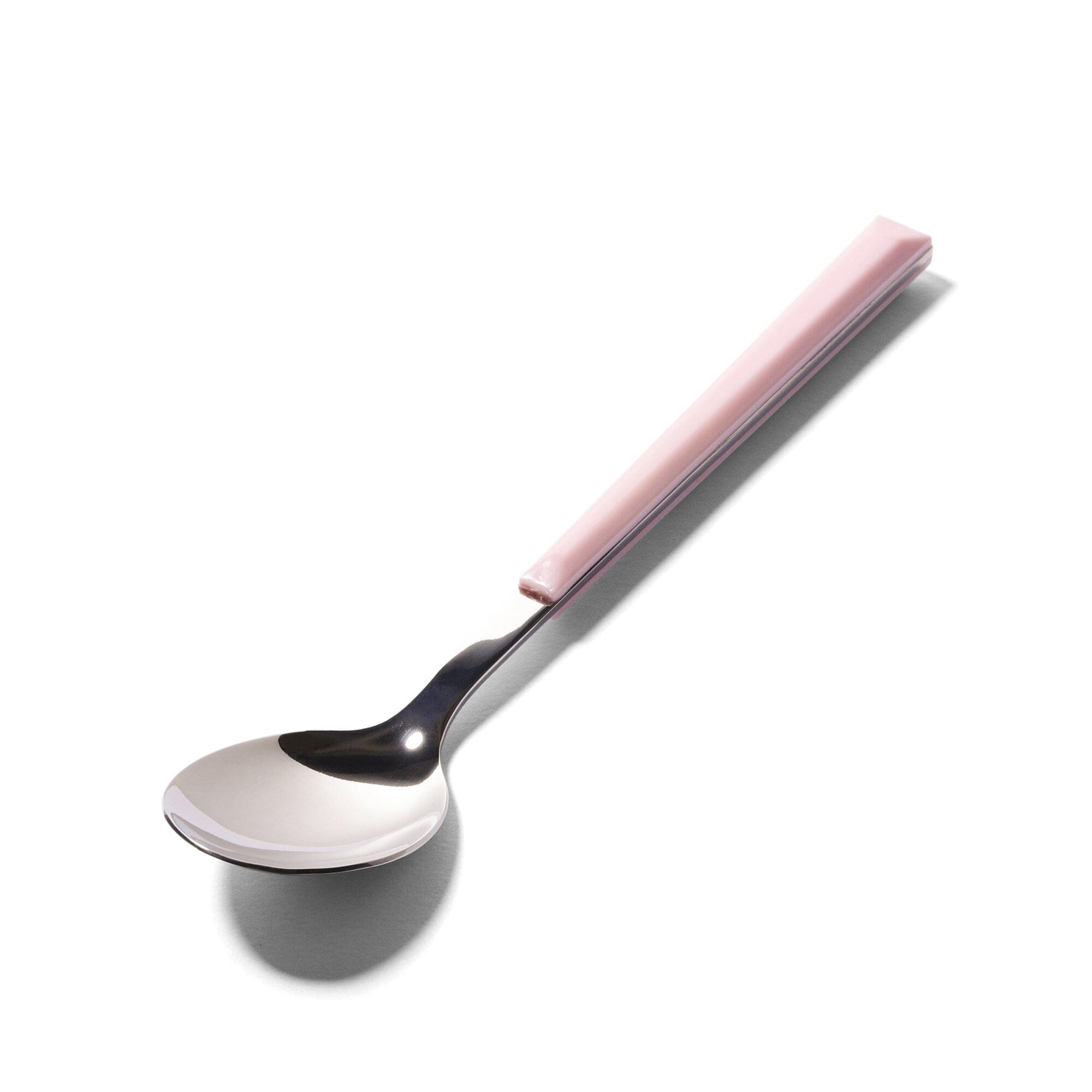 Pink Color Handle Teaspoon - Stainless Steel Mini Spoon for Coffee, Tea, Desserts & Kitchen Use