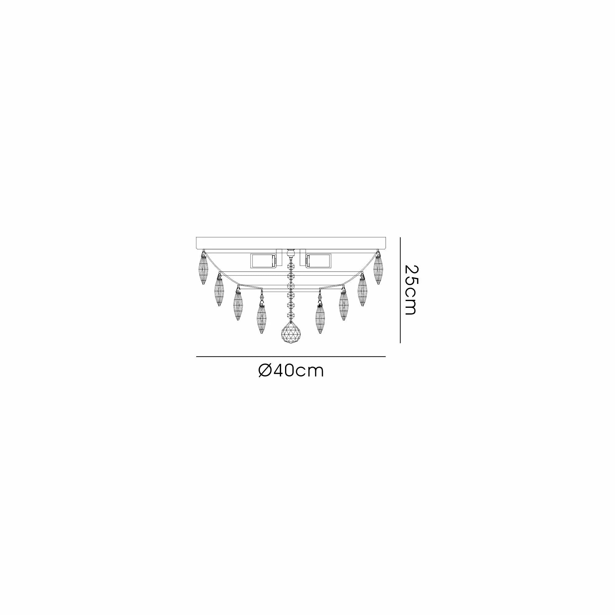 Consten Flush Ceiling Light Fixture with E14 Socket - Perfect for Bedroom, Hallway & Small Space Lighting