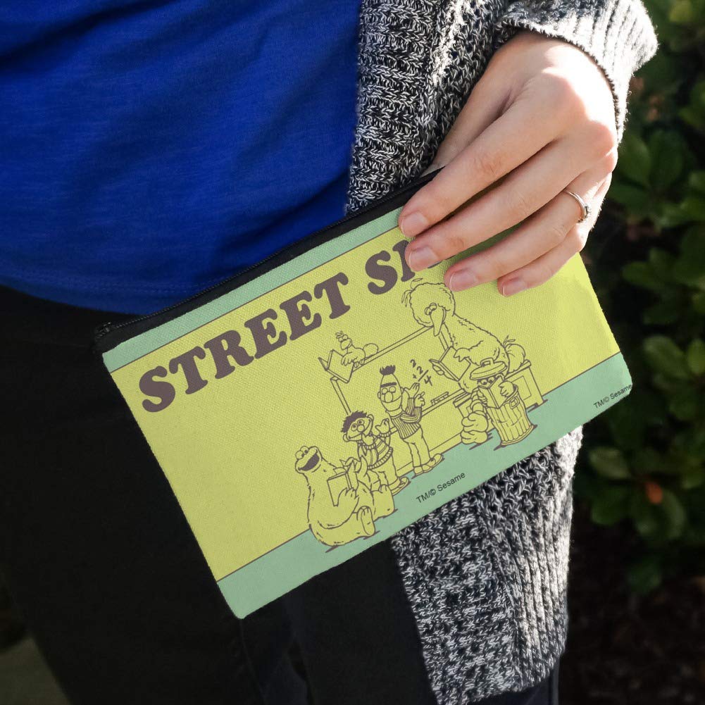 Sesame Street Smart Pencil Organizer - Zippered Pouch Case for Pens, Markers & School Supplies | Perfect for Students, Teachers & Office Use