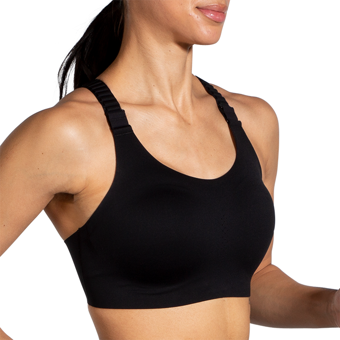Women's Dare Racerback Sports Bra 2.0 - High Impact Workout Running Bra - Breathable & Supportive Activewear (Black) - Perfect for Gym, Yoga & Marathon Training