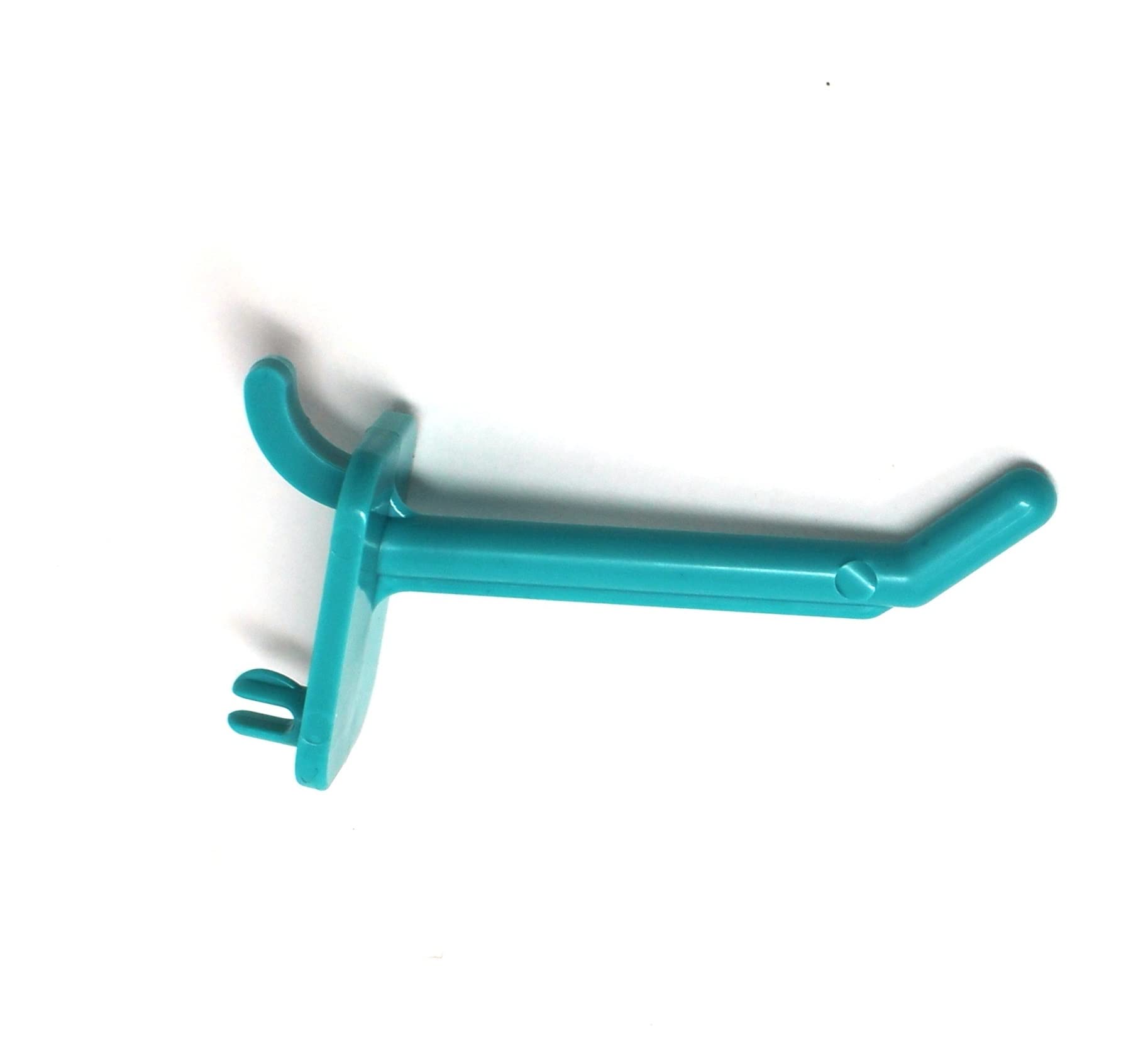 JSP Manufacturing Teal Plastic Pegboard Hooks - 2 Inch, 4 Inch, 6 Inch Sizes (Pack of 100) for Garage, Tools, Storage, Jewelry & Craft Organization - Perfect for Wall Mounting, Workshop & DIY Projects