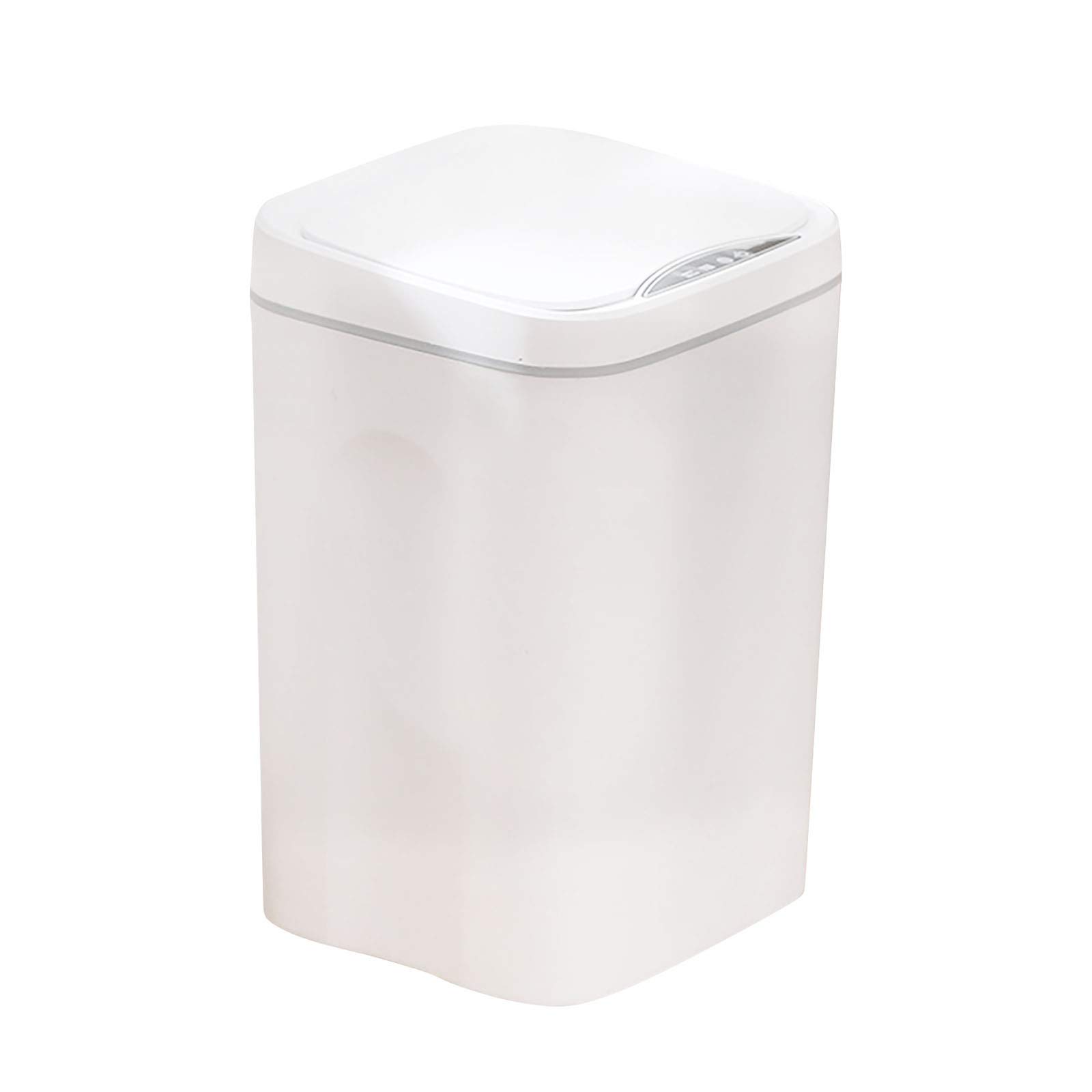Aozhen Automatic Sensor Trash Can - Hands-Free Touchless Kitchen & Bathroom Waste Bin with Lid, Motion Sensor Technology, Compact Design for Home, Office, or RV Use (White, One Size)