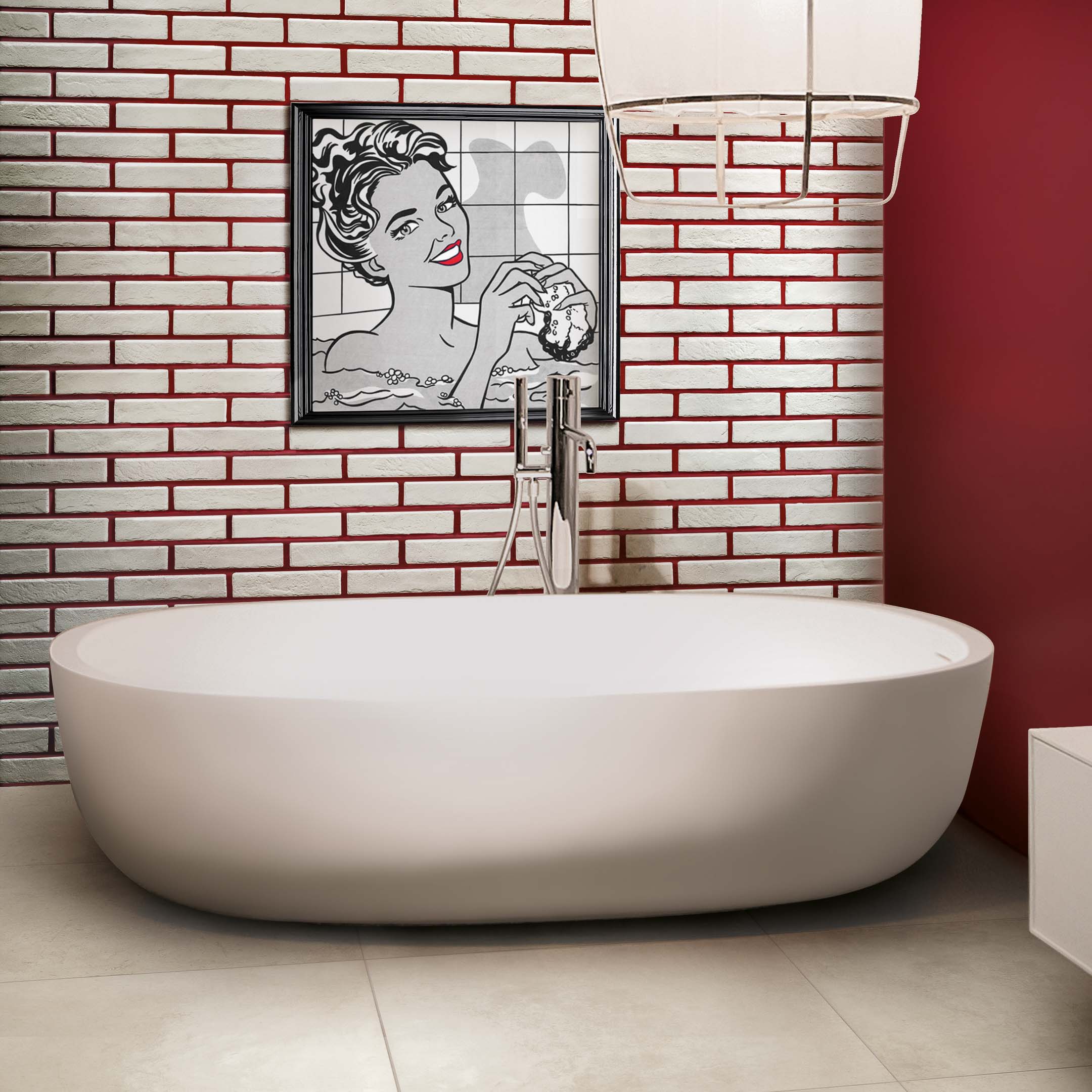 Tribeca Capella Brick Look Subway Tiles - Premium Ceramic Wall & Backsplash Tiles for Kitchen, Bathroom, and Commercial Spaces - Orange County Collection