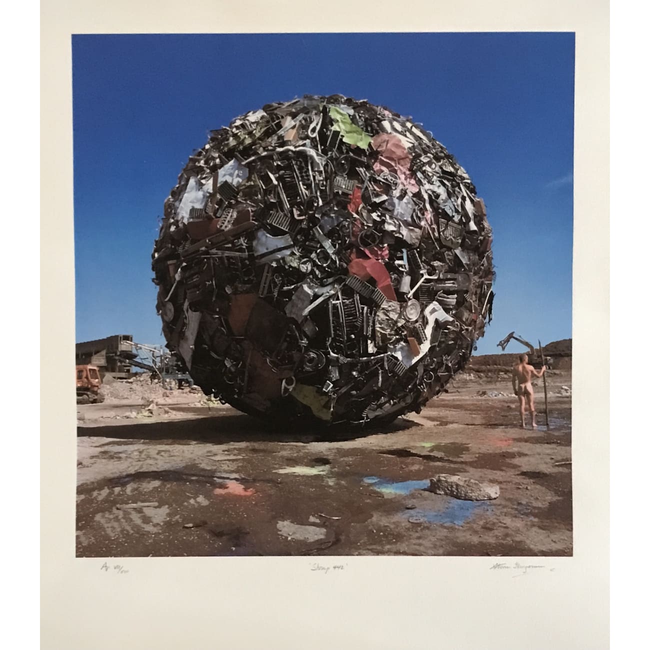 Anthrax Stomp 442 Album Art Limited Edition Artist's Proof #7/13 - Signed by Storm Thorgerson - Rare Collectible Music Memorabilia for Vinyl Records & Rock Music Fans