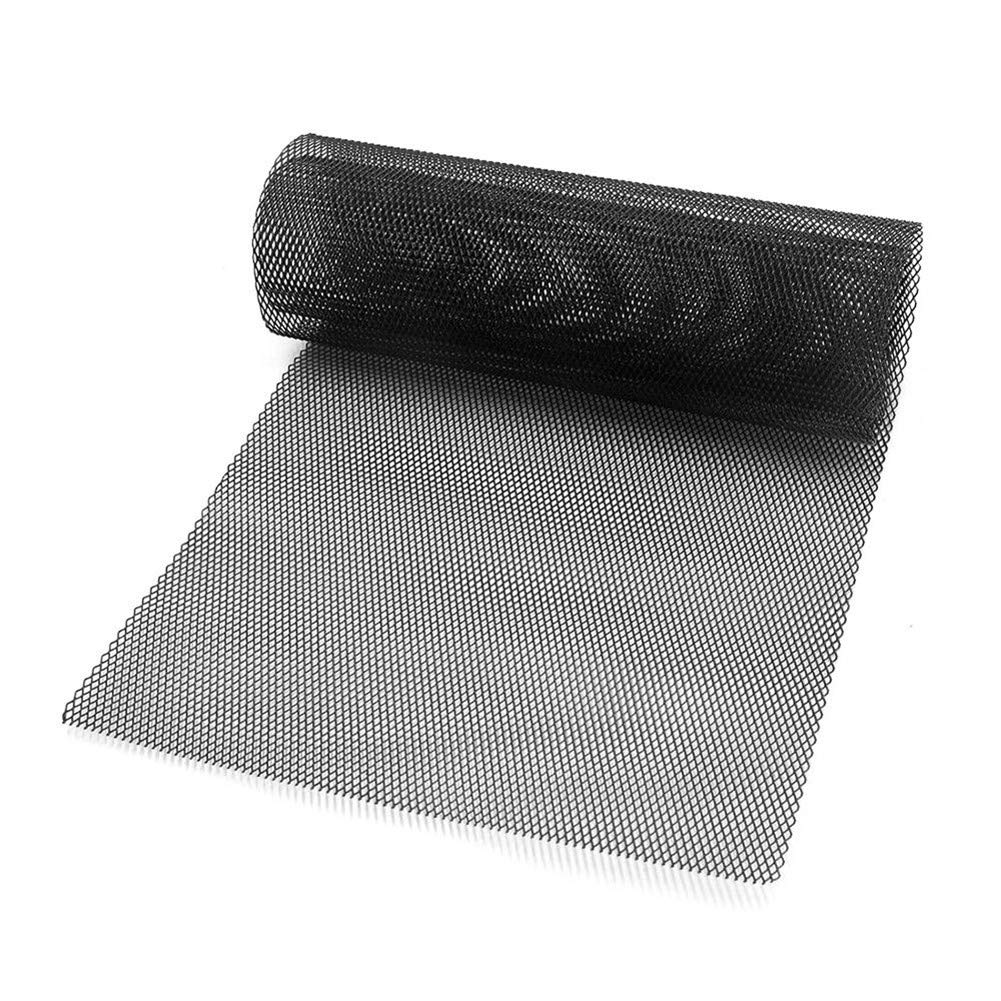 40 x 13 Inch Universal Car Grill Mesh - Black Aluminum Alloy Grille Insert with 8x16mm Rhombic Holes | Durable Bumper Protection for Trucks, SUVs & Custom Cars | Perfect for Off-Roading & Automotive Styling