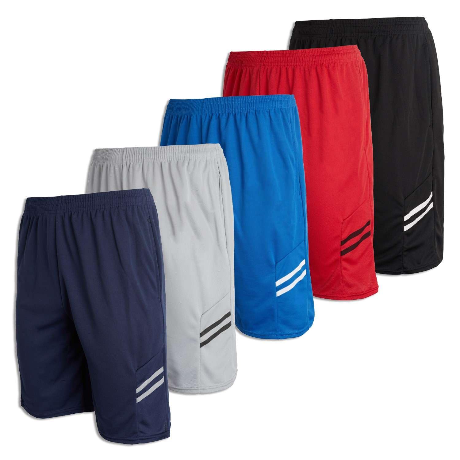 Real Essentials Men's Running Shorts - Lightweight Quick-Dry Athletic Shorts for Jogging, Gym & Outdoor Workouts | Comfortable Breathable Training Shorts for Men