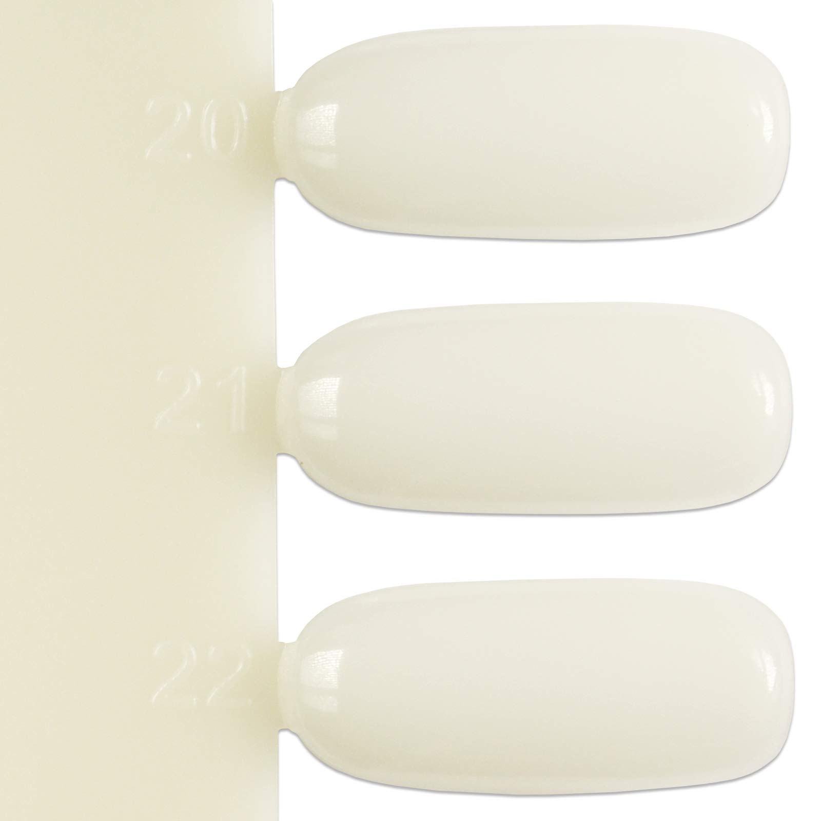 10 Pack Beauticom 36 Nail Tips Display Boards - Natural Nail Art Practice Palette for Swatching & Design Patterns - Perfect for Salon Professionals & DIY Nail Artists at Home
