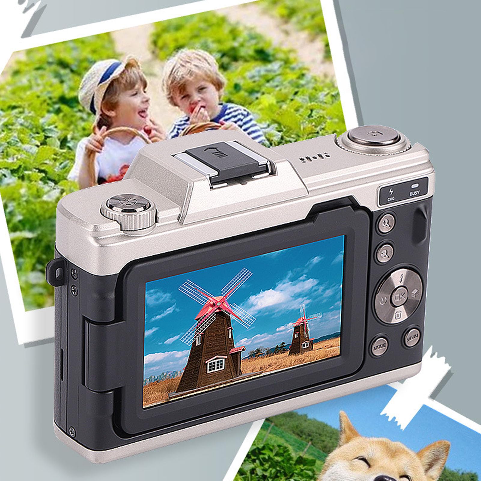 4K Digital Camera for Photography & Vlogging - 68MP HD Camera with 3.0