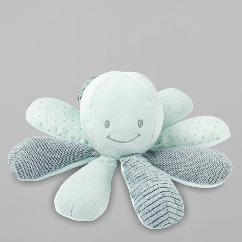 Soft Green Octopus Plush Toy - Cute & Huggable Stuffed Animal for Kids, Perfect for Playtime, Gifts & Nursery Decor