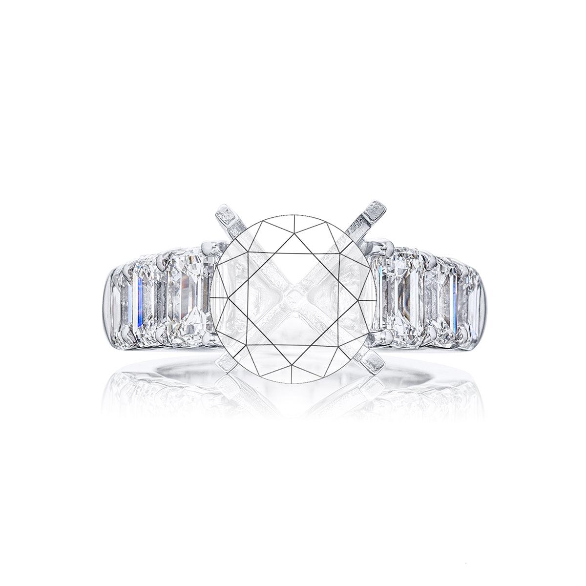 Emerald Cut Diamond Engagement Ring for Women - 14K White Gold Wedding Band - Elegant Solitaire Promise Ring for Proposal, Anniversary & Special Occasions