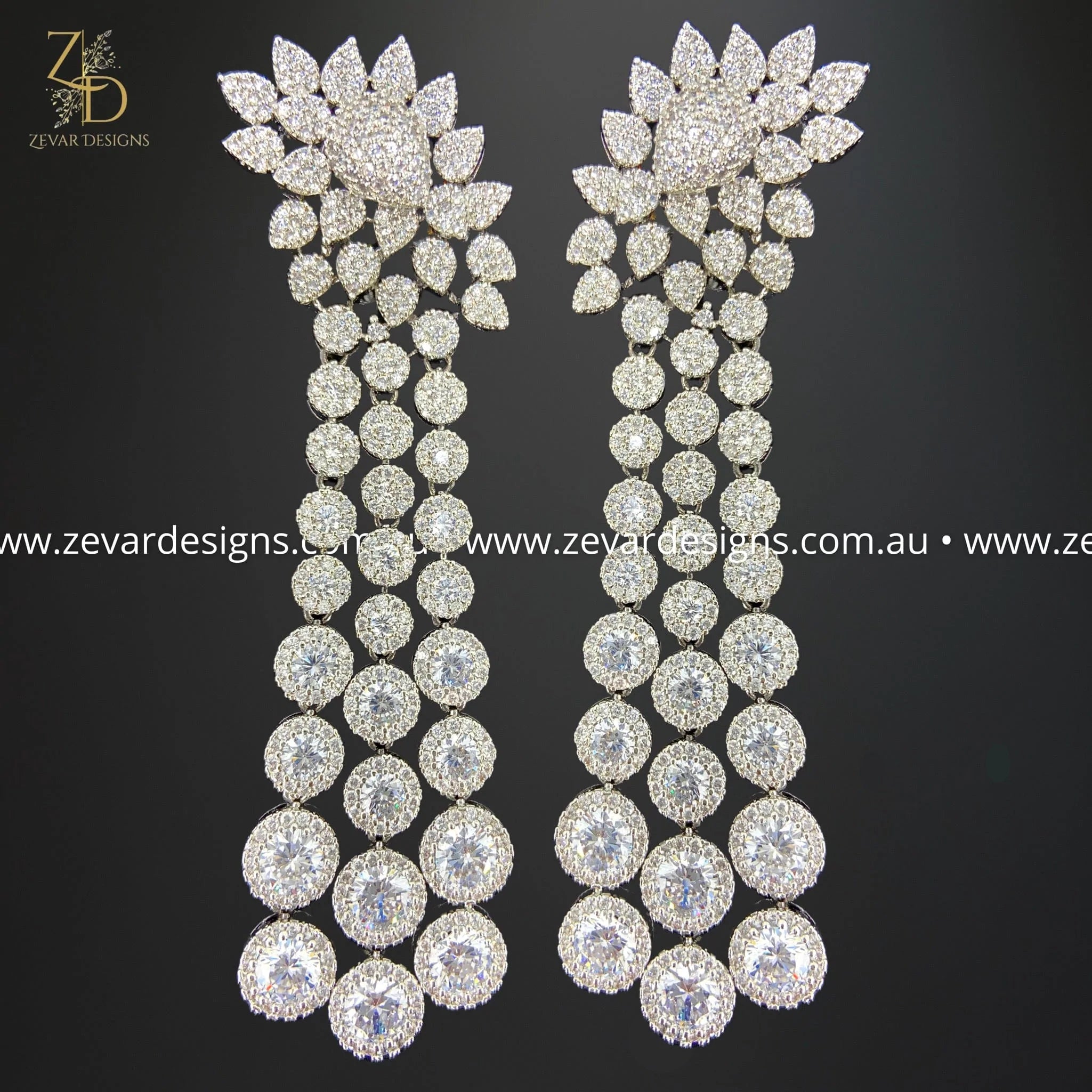Black Zircon Earrings for Women - Elegant & Hypoallergenic Jewelry for Parties, Weddings & Everyday Wear