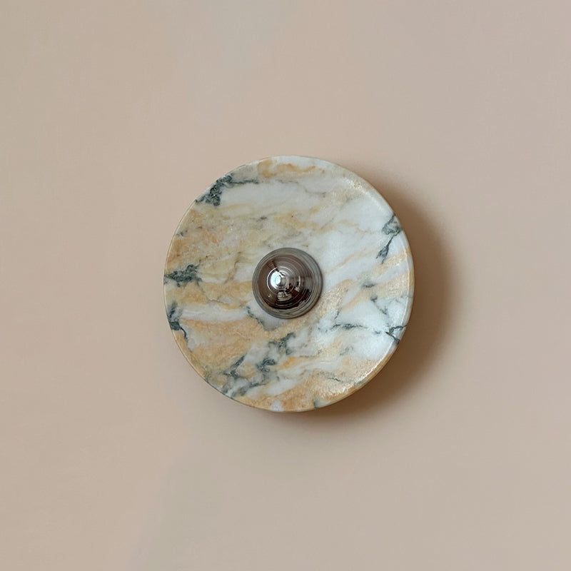 Calacatta Marble Wall Sconce Light - Modern Gold Finish Bathroom Vanity Lighting for Bedroom, Hallway & Living Room Decor