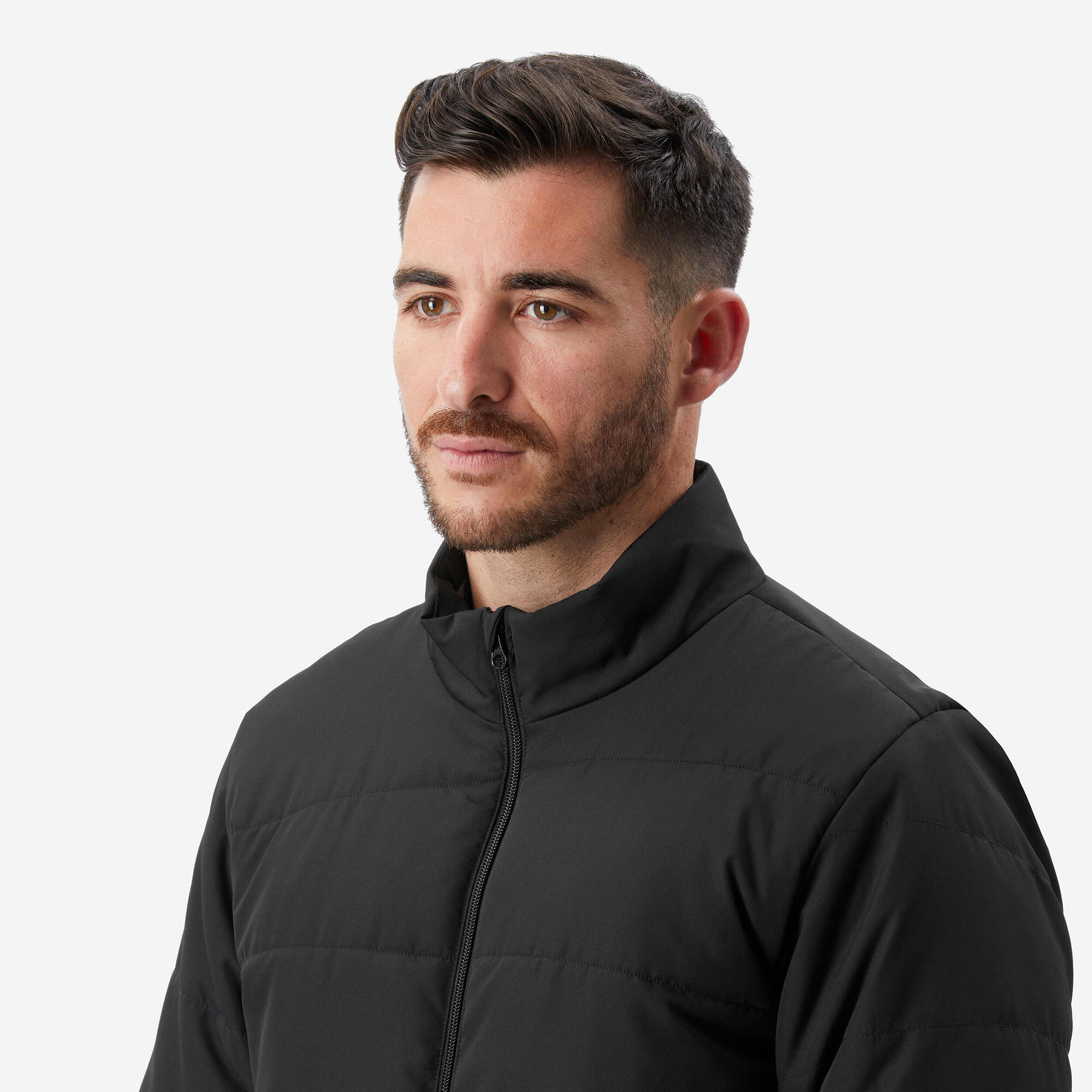 Forclaz Men's MT50 Synthetic Insulated Padded Jacket for Mountain Backpacking - Lightweight & Warm (32°F) - Perfect for Hiking, Camping & Outdoor Adventures