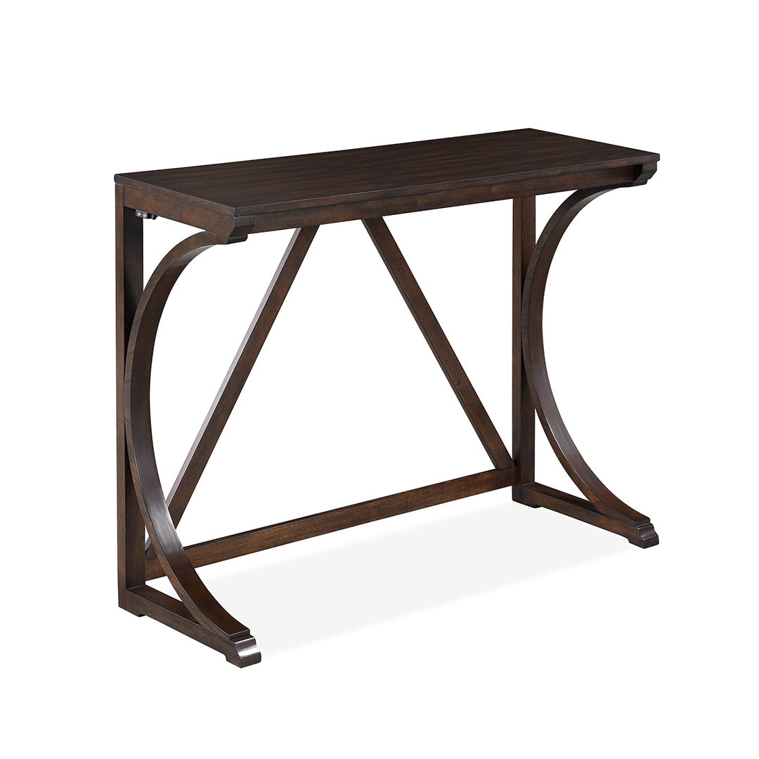 Bella Sofa Table with 2 Stools - Cherry Wood Console Table Set for Living Room, Entryway & Small Spaces - Perfect for Coffee, Books & Decor