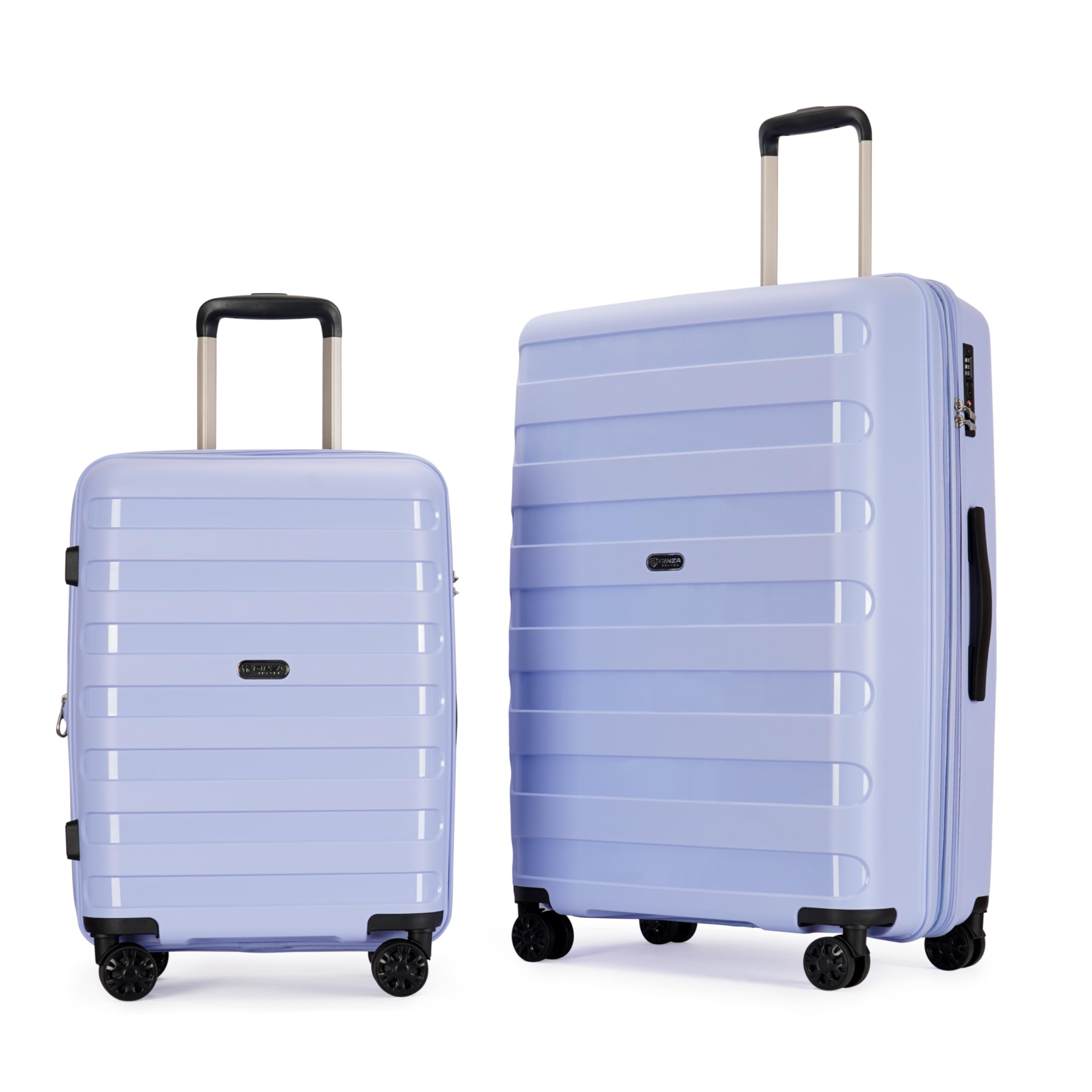 Expandable 2-Piece Luggage Set with Spinner Wheels & TSA Lock - 20