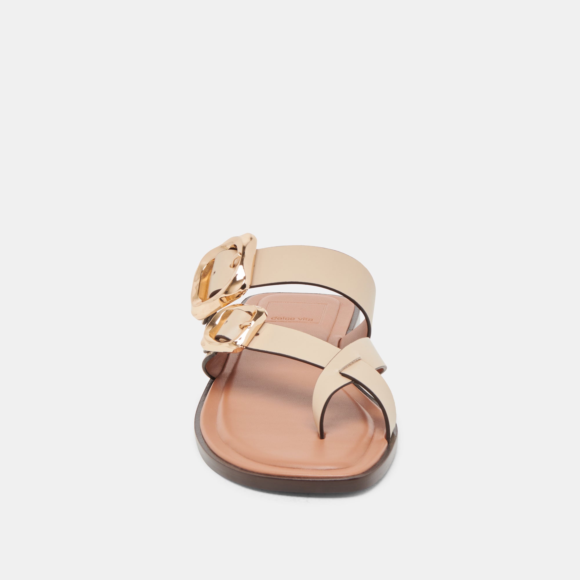 Shore Sandals for Women - Ivory Leather Beach Sandals with Comfortable Arch Support | Perfect for Summer, Vacation, and Casual Outings