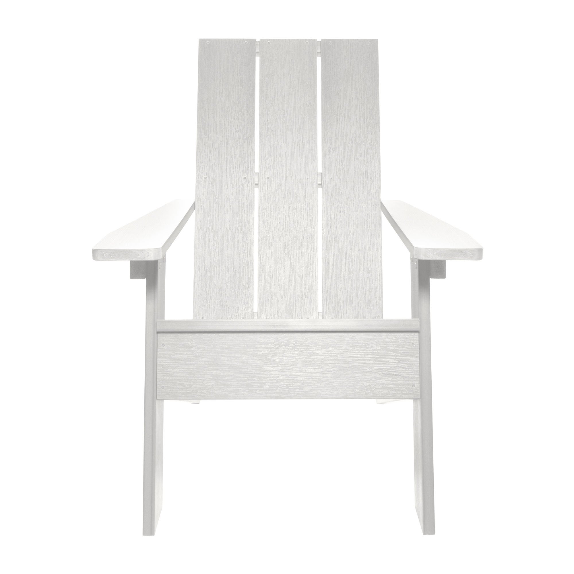 Italica Modern Adirondack Chair Set with Ottoman and Side Table - Outdoor Patio Furniture for Garden, Poolside, and Backyard Relaxation