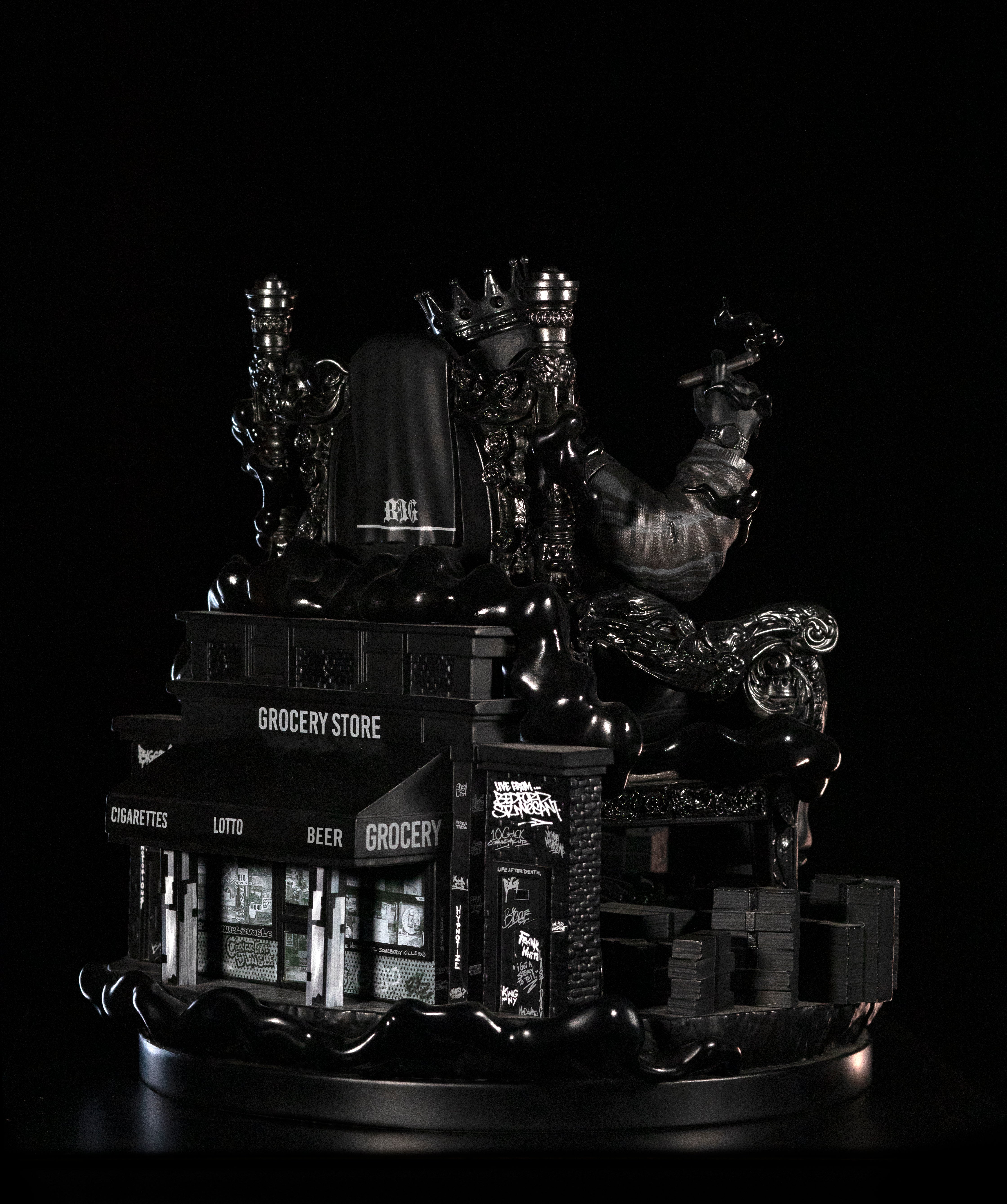 Notorious B.I.G. Blackout Version Statue - 10.5