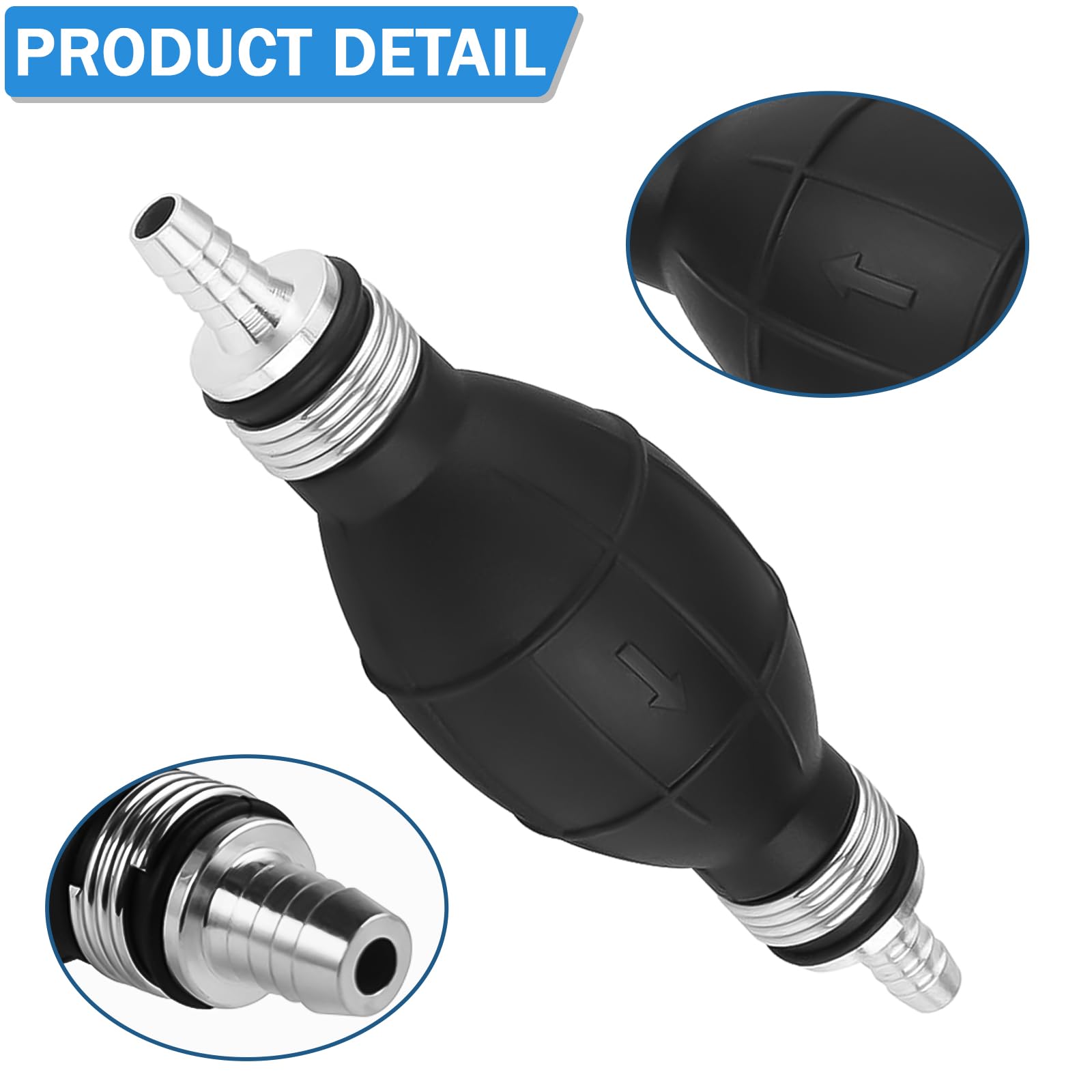 2Pcs Marine Fuel Primer Bulb 5/16