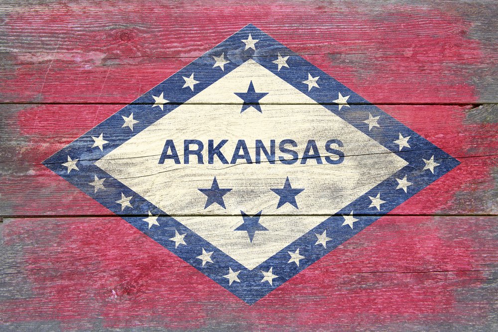 Arkansas State Flag Metal Art - 16x24 Rustic Aluminum Wall Decor for Home & Office | Gallery Quality, Durable Outdoor & Indoor Display