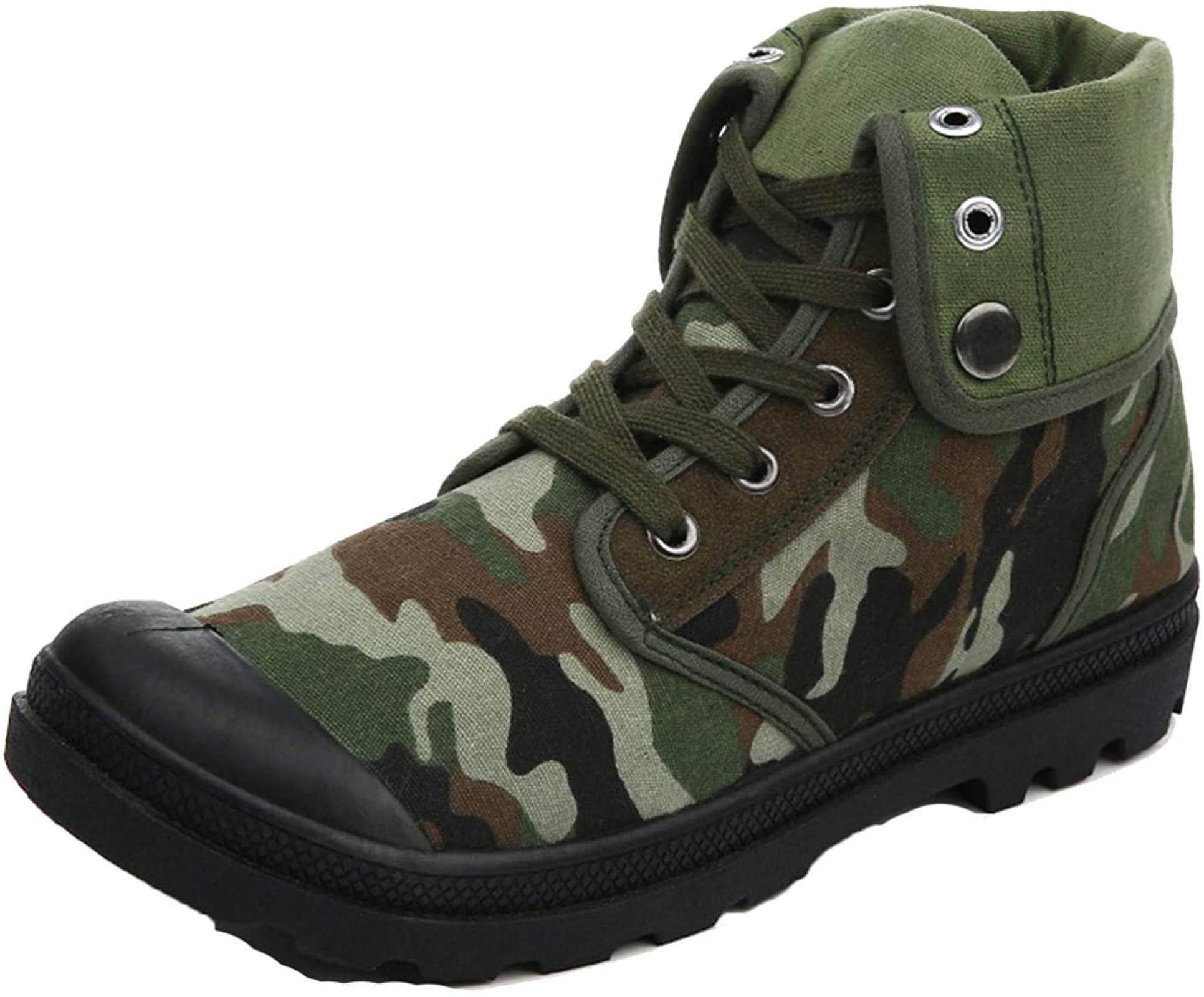 Samtiny Men's Canvas Lace-Up Ankle Boots - Lightweight Desert Boots for Spring & Fall - Outdoor Casual Shoes for Hiking, Travel & Everyday Wear