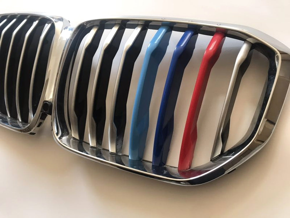 BMW G05 X5 M Color Grille Insert Trims for 2019-2023 Models with 7 Beam Kidney Grill - Upgrade Your X5 Front Styling for Sporty Look & Enhanced Appearance