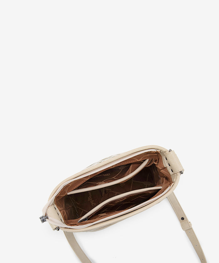 Wrangler Aztec Print Canvas Bucket Bag for Women - Stylish Crossbody Purse with Adjustable Strap, Perfect for Travel, Shopping & Everyday Use