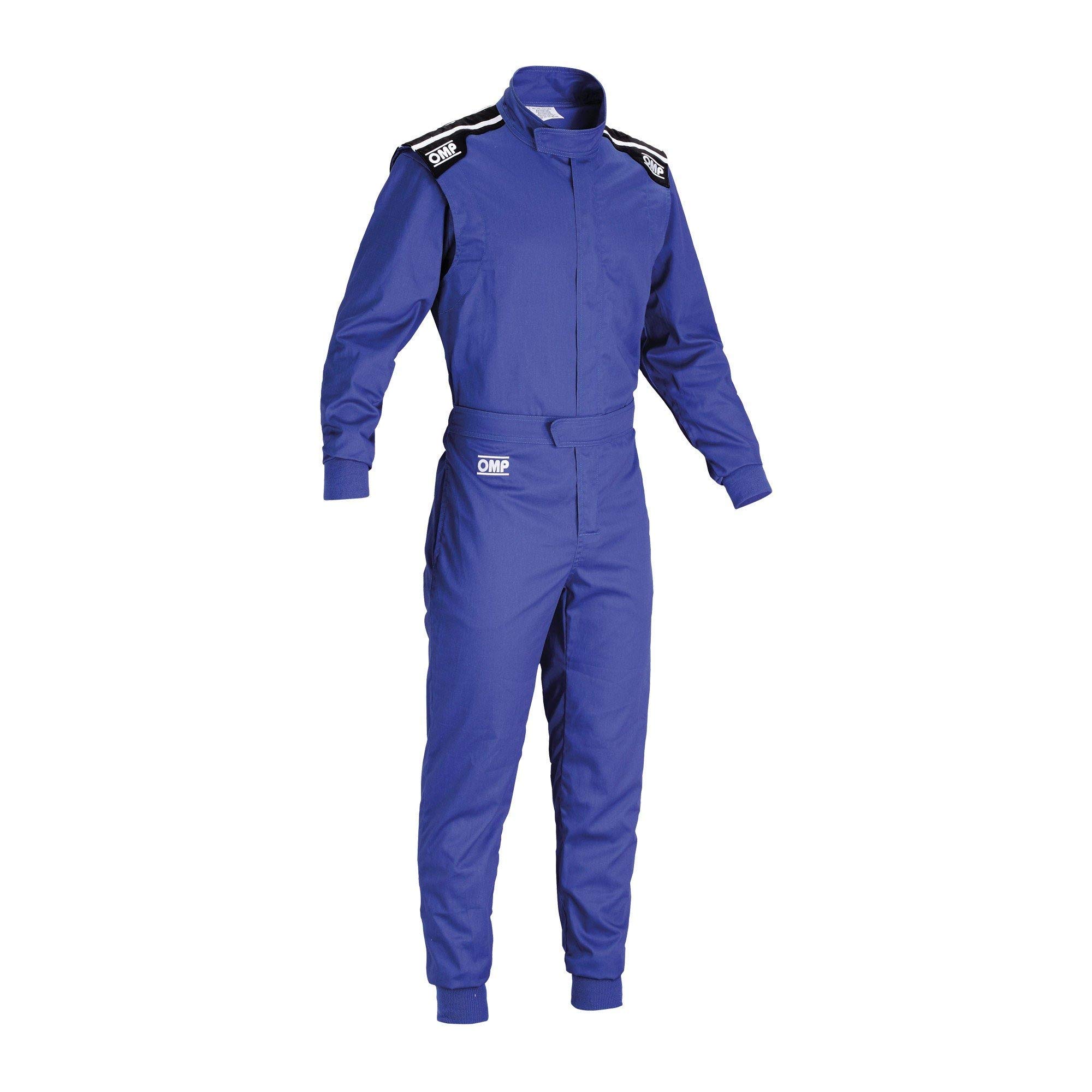 OMP SUMMER K Indoor Kart Racing Suit - Medium Size, Royal Blue - Perfect for Indoor Go-Karting, Racing Events & Motorsport Enthusiasts