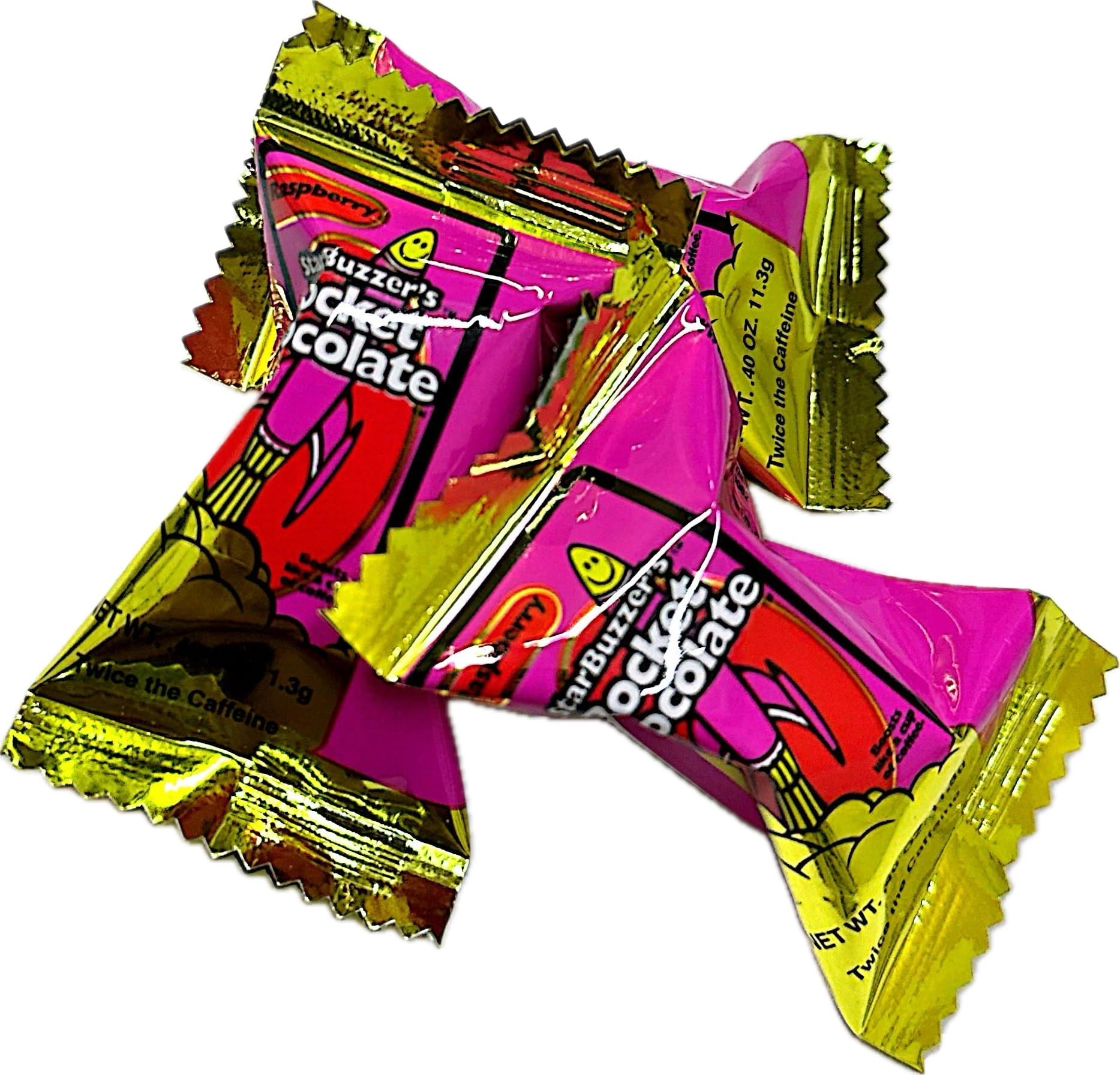 **Rocket Chocolate Milk Chocolate Raspberry Flavored Caffeinated Chocolate Truffles – 50 Count Mini Bites – Perfect for Energy Boost, Gifts & Office Snacks**