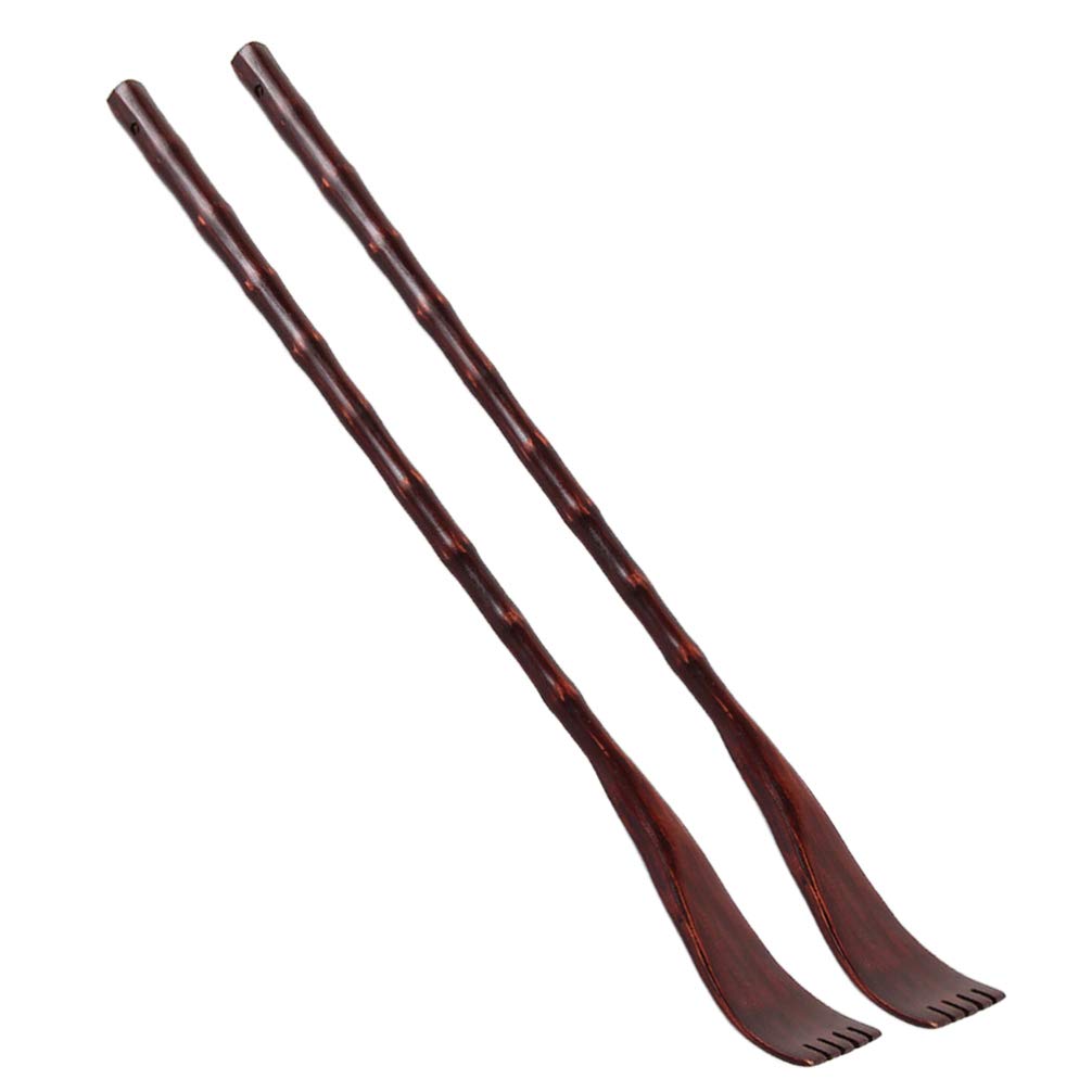 2-Pack Wooden Back Scratcher & Massager - Dual-Ended Claw Design for Itch Relief & Muscle Relaxation - Perfect for Home, Office, Travel & Self-Care